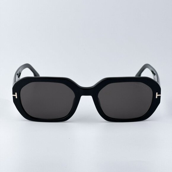 Tom Ford Women Black Smoke Square BRAND NEW Sunglasses VERONIQUE-02 FT0917 01A main image 6